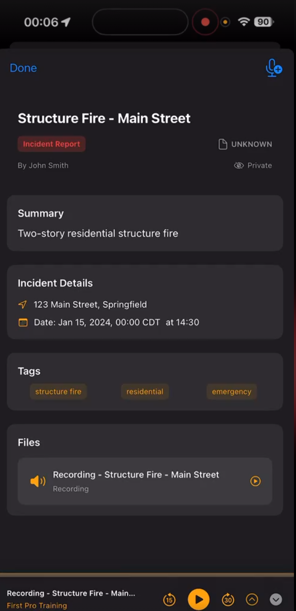 First Pro mobile app demo